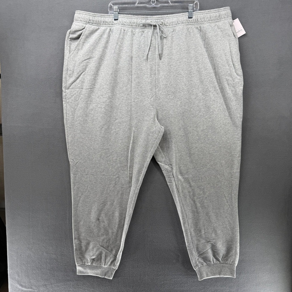 Auden Womens Plus Size 3X Gray Fleece Jogger Sweatpants Heathered NWT 8LEWM8